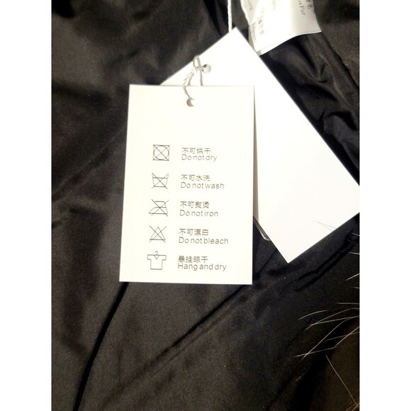 ChicSense Women OS Real Fox Fur Genuine Sheepskin Leather Loose Leisure Coat NWT - Picture 12 of 16